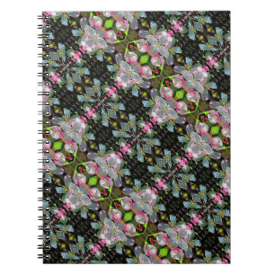 Roze White Spring Blossom Abstract Art Notitieboek
