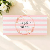 Roze White Stripes Business Gift Certificate