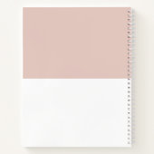 Roze White Two-Tone Gratitude Journal Notitieboek (Achterkant)