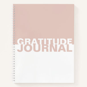 Roze White Two-Tone Gratitude Journal Notitieboek