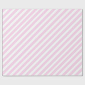 Roze Wide Stripe Holiday Cadeaupapier (Vlak)