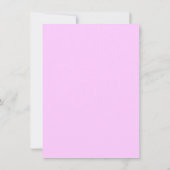 Roze Wieg Bloemen Meisje Baby shower Kaart (Achterkant)