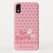 Roze wieg en hart zijn Fancy Case-Mate iPhone Case (Achterkant)