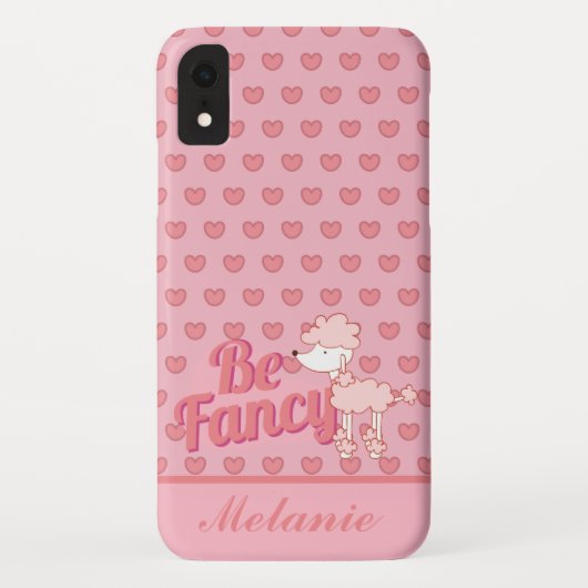 Roze wieg en hart zijn Fancy Case-Mate iPhone Case (Achterkant)