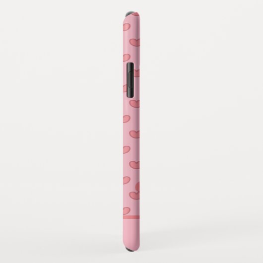 Roze wieg en hart zijn Fancy Case-Mate iPhone Case (Achterkant/rechts)