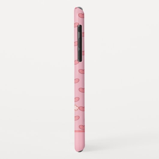 Roze wieg en hart zijn Fancy Case-Mate iPhone Case (Achterkant/links)