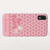 Roze wieg en hart zijn Fancy Case-Mate iPhone Case (Achterkant (horizontaal))