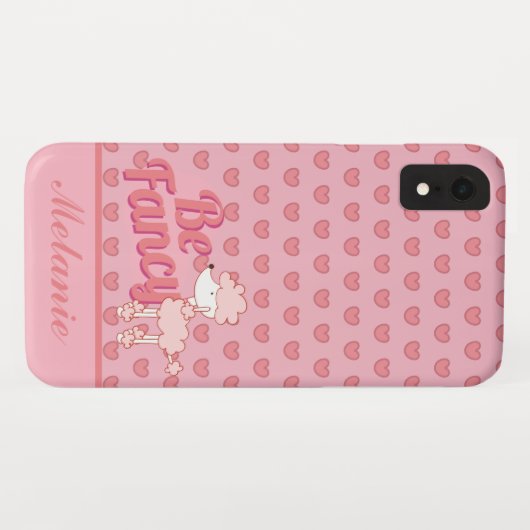 Roze wieg en hart zijn Fancy Case-Mate iPhone Case (Achterkant (horizontaal))