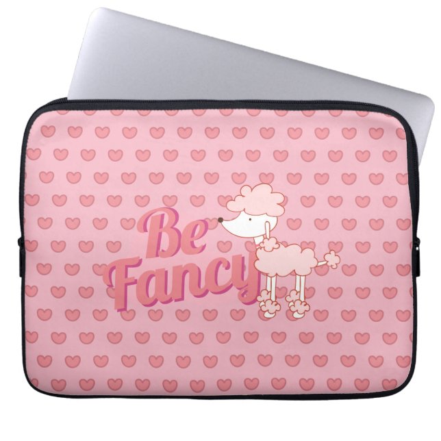 Roze wieg en hart zijn Fancy Laptop Sleeve (Voorkant)