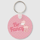 Roze wieg en hart zijn Fancy Sleutelhanger (Voorkant)