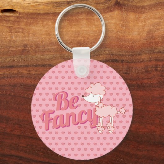 Roze wieg en hart zijn Fancy Sleutelhanger (Achterkant)