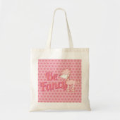 Roze wieg en hart zijn Fancy Tote Bag (Voorkant)