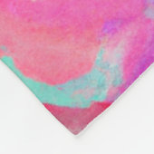 Roze Wiel Fleece Deken (Hoek)