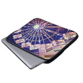 Roze wiel laptop sleeve (Voorkant onderkant)