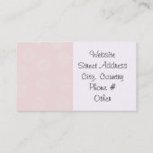 Roze wielontwerp visitekaartje (Achterkant)