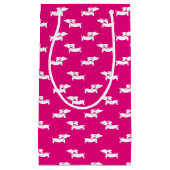 Roze Wiener Dog Cadeautas Dachshund Feest Benodigd (Voorkant)