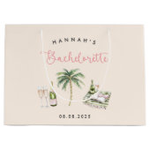 Roze wijn Country Bachelorette Weekend Groot Cadeauzakje (Voorkant)