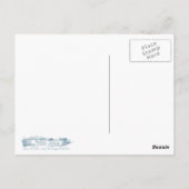 Roze wijn en vastextiel briefkaart (Achterkant)