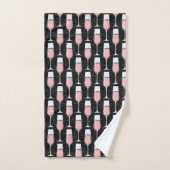 Roze Wijn Patroon Bad Handdoek (Handdoek)