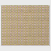 Roze Wijn Patroon Goud Cadeaupapier (Vlak)