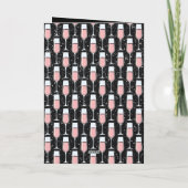 Roze Wijn Patroon Kaart (Achterkant)