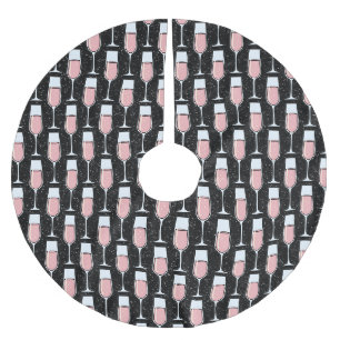 Roze Wijn Patroon Kerstboom Rok