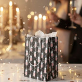 Roze Wijn Patroon Medium Cadeauzakje