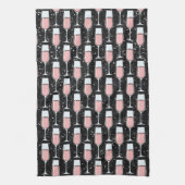 Roze Wijn Patroon Theedoek (Verticaal)