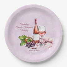 Roze wijn verjaardag