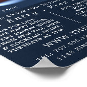 Roze Wijnglas, Wijnbar/Wijnmakerij Adverteren Poster (Hoek)