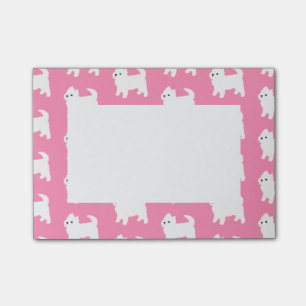 Roze wiktonnen - West Highland Terrier Dogs Post-it® Notes