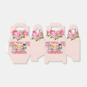 Roze Wild Animal Girl's Baby shower of Verjaardag Bedankdoosjes (Uitgevouwen)