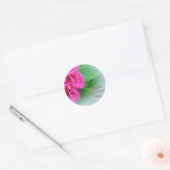 roze wild roos blij valentijnsdag ronde sticker (Envelop)