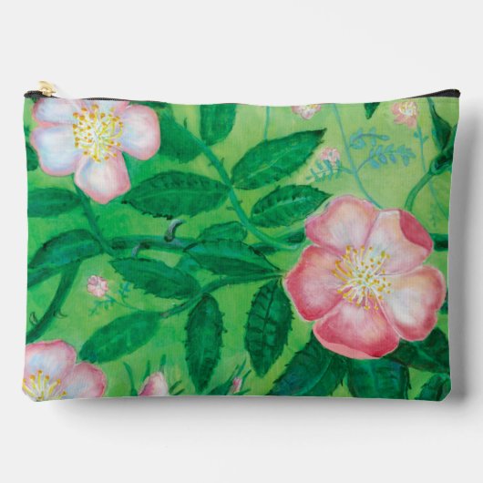 Roze wild Roos Blooming Etui (Voorkant)