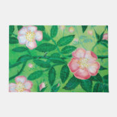 Roze Wild Roos Flowers Secret Garden Deurmat (Voorkant)