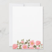 ROZE WILD ROSE BOEKET 60E DIAMANT JUBILEUM KAART (Achterkant)