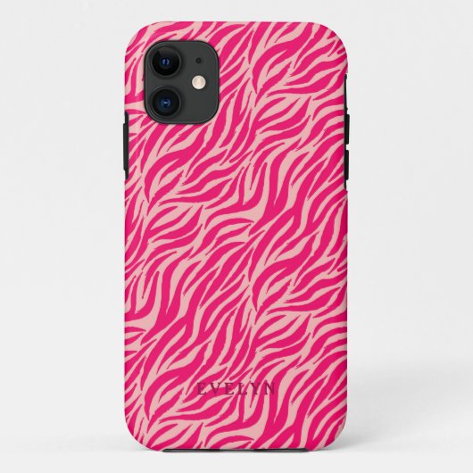 Roze Wild Tiger Stripes Case-Mate iPhone Case (Achterkant)