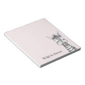 Roze Wild & Zoete Zebra Notitieblok (Schuin)