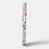 Roze Wildbloem Bloemen Waterverf Monogram Case-Mate iPhone Case (Achterkant / Rechts)