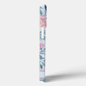 Roze Wildbloemen Babyblauw Stapelbloem Patroon Case-Mate iPhone Case (Achterkant / Rechts)