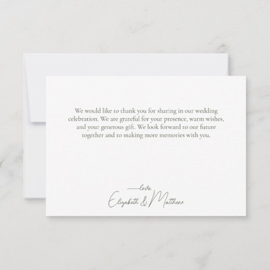 Roze Wildbloemen bloemenbruiloft dank u Kaart (Achterkant)