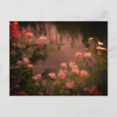 Roze Wildbloemen  Kijk Bloem Briefkaart (Voorkant)