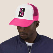 Roze Wildcard Poker Diamonds Trucker Hoed Pet (In situ)