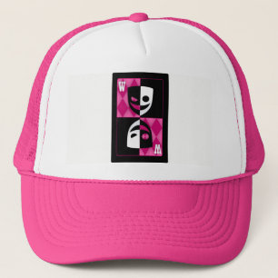 Roze Wildcard Poker Diamonds Trucker Hoed Pet