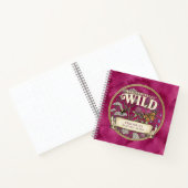 Roze Wilde Bestuiver Tuin Aangepaste Notitieboek (Binnen)