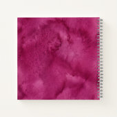 Roze Wilde Bestuiver Tuin Aangepaste Notitieboek (Achterkant)