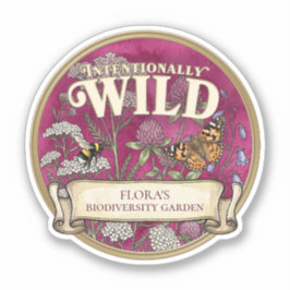 Roze Wilde Bestuivers Tuin Vinyl Uitknip Sticker