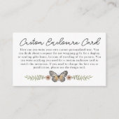 Roze Wilde Bloem Aangepaste Kaart Bijvoegen (Voorkant)