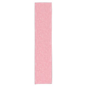 Roze Wilde Bloem Baby Shower Tafel Runner Korte Tafelloper (Voorkant)