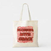 roze wilde bloem bloeit gracieus tote bag (Achterkant)